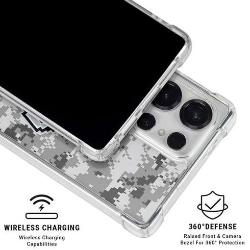 NBA San Antonio Spurs Digi Camo Galaxy S25 Ultra Clear Case